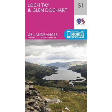 Topografische Karte OS 51 Loch Tay & Glen Dochart 1:50 000 / Landranger Map