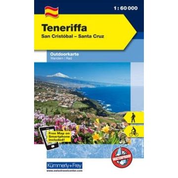 Carte de randonnée Teneriffa 1:60 000 / Kümmerly & Frey Outdoorkarte