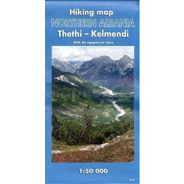 Wanderkarte Northern Albania - Thethi & Kelmendi 1:50 000 Thethi & Kelmend / Huber