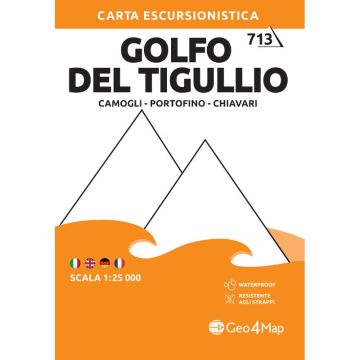 Carte de randonnée Golfo del Tigullio 1:25 000 / Geo4Map 713