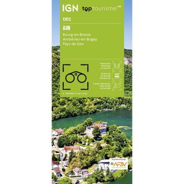Topographische Karte IGN D01 Ain 1:100 000 / Top 100