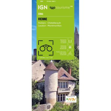 Topografische Karte IGN D86 Vienne 1:100 000