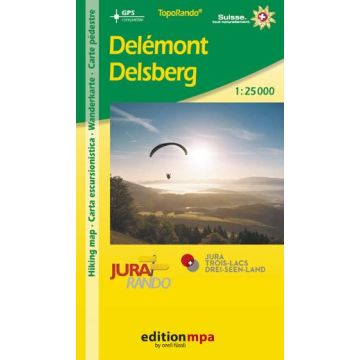 Carte de randonnée Délemont Delsberg 1:25 000 / Edition MPA
