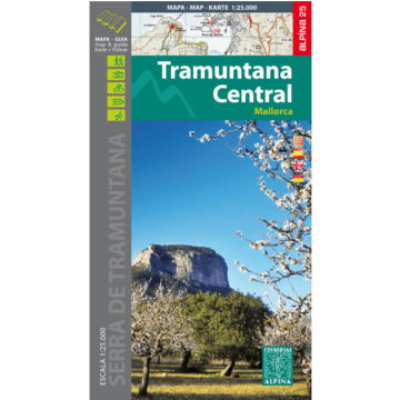 Carte de randonnée Mallorca Tramuntana Central 1:25 000 / Alpina