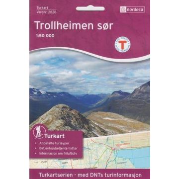 Carte de randonnée Turkart 2828 Trollheimen sor 1:50 000