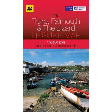 Carte de loisirs Truro Falmouth The Lizard 1:50 000 / AA 19