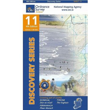 Topografische Karte OS Ireland 11 Donegal Tyrone 1:50 000
