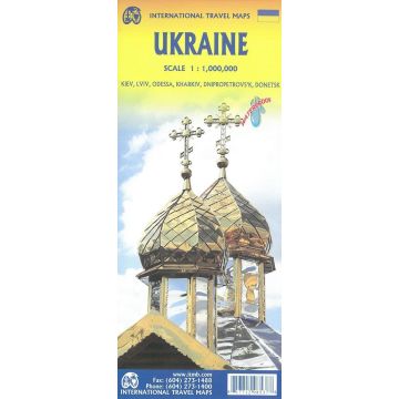 Carte routière Ukraine 1:1 Mio. / ITMB