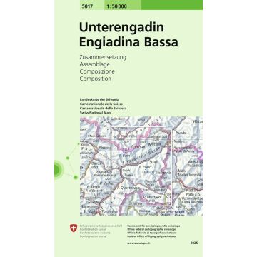 5017 Unterengadin 1:50 000 / Swisstopo