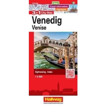 Stadtplan Venedig 3in1 City Map 1:5 500 / Hallwag