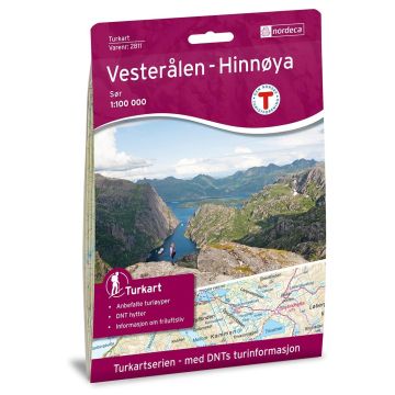 Carte de randonnée Turkart 2811 Vesteralen Hinnoya Sor 1:100 000 / Nordeca