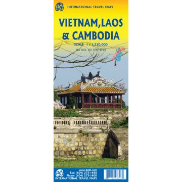 Strassenkarte Vietnam Laos Cambodia 1:1 230 000 / ITMB
