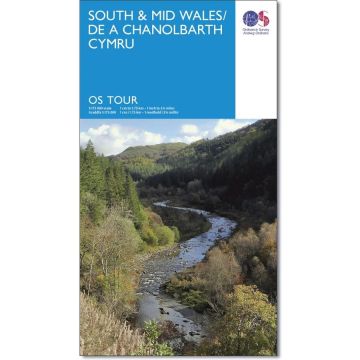 Carte routière South & Mid Wales 1:175 000 / OS Tour 11