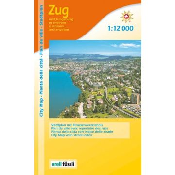 Stadtplan Zug & Umgebung 1:12 000 / Orell Füssli