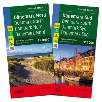 Carte routière Danemark Sud 1:150 000 (2 cartes) / Freytag & Berndt