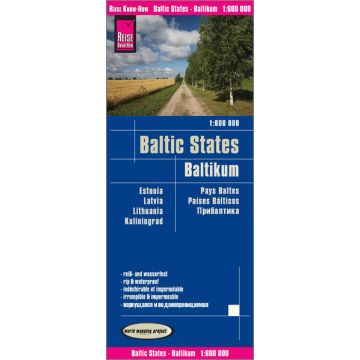 Carte routière Pays Baltes 1:600 000 / Reise Know-How