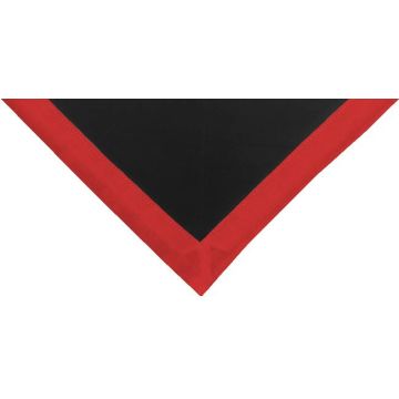 Foulard noir bord rouge 2 cm