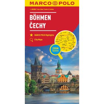 Strassenkarte Tschechien Böhmen 1: 200 000 / Marco Polo