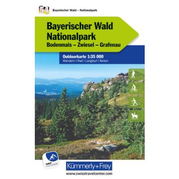 Wanderkarte Bayerischer Wald Nationalpark 1:35 000 Outdoorkarte 54 / Kümmerly & Frey