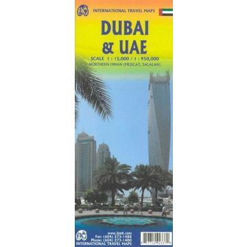 Carte routière Dubai 1:15 000 UAE 1: 950 000 / ITMB