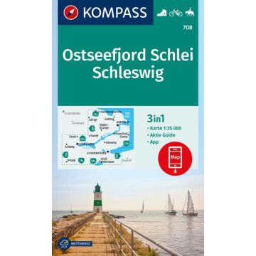 Wanderkarte Kompass 708 Ostseefjord Schlei