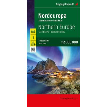 Strassenkarte Nordeuropa Skandinavien 1:2 Mio. / Freytag & Berndt