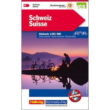 Carte cycliste Suisse 1:301 000