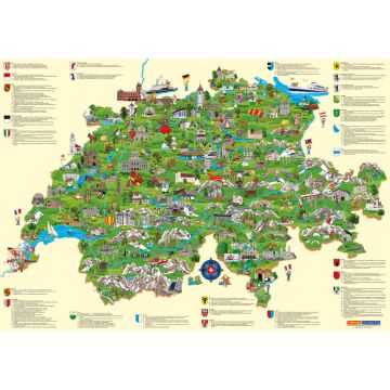 Planokarte Schweiz Kinderkarte / Kümmerly & Frey