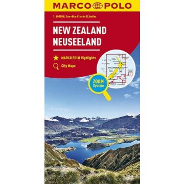 Carte routière Nouvelle-Zélande 1: 800 000 / Marco Polo