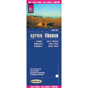 Carte routière Syrie Liban 1:600 000 / Reise Know-How