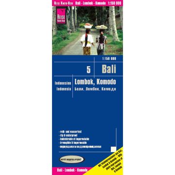 Carte routière Bali Lombok Komodo 1:150 000 / Reise Know-How