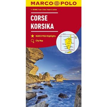 Carte routière Corse 1:150 000 / Marco Polo