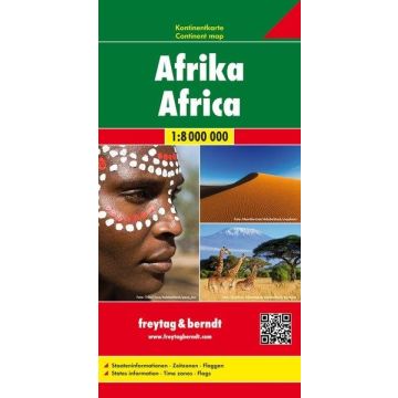 Carte continentale Afrique 1:8 Mio. / Freytag & Berndt