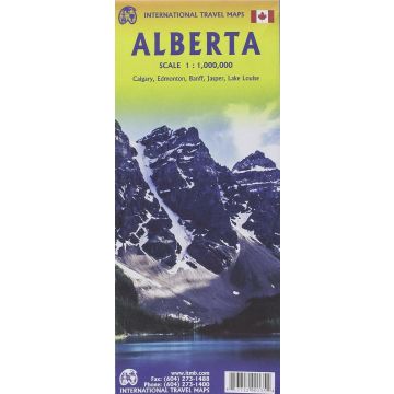 Strassenkarte Alberta 1:1 Mio. / ITMB