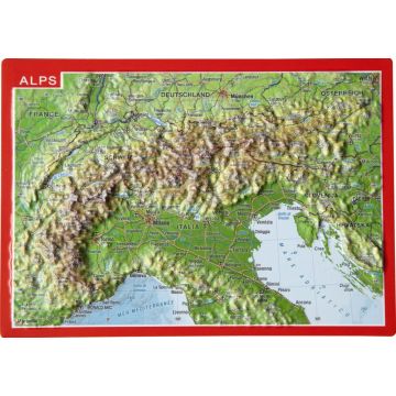 Alpen Reliefpostkarte 