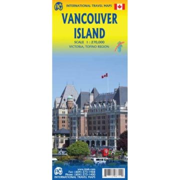 Strassenkarte Vancouver Island 1:270 000 / ITMB