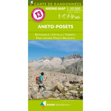 Carte de randonnée Pyrénées 13 Aneto Posets 1:50 000 / Rando Editions