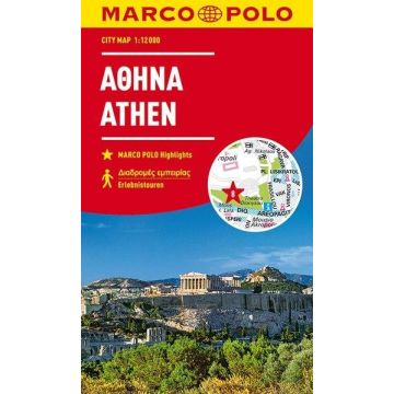 Plan de ville Athènes 1:15 000 / Marco Polo City Map