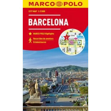 Plan de ville Barcelone 1:12 000 / Marco Polo City Map