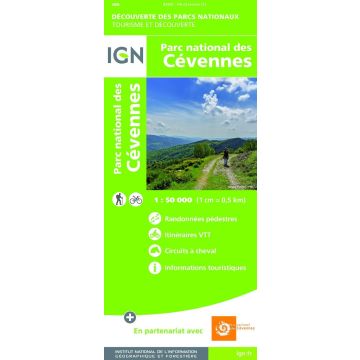 Freizeitkarte Le Parc national des Cévennes 1:50 000 / IGN