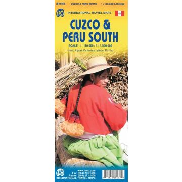 Carte routière Cuzco 1:110 000 / Peru South 1:1 500 000 / ITMB