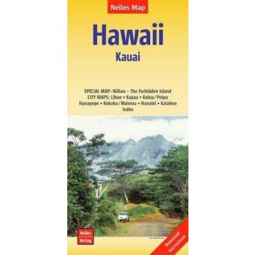 Carte routière Hawaii Kauai 1:150 000 / Nelles