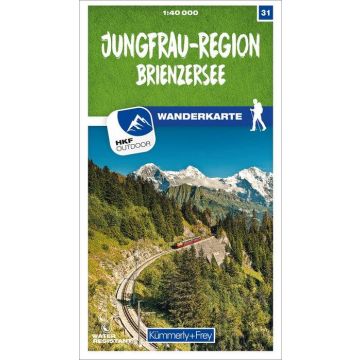 Carte pédestre 31 Jungfrau - Region 1:40 000 / Kümmerly & Frey