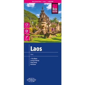 Carte routière Laos 1:600 000 / Reise Know-How