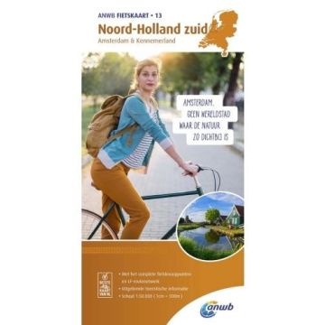 Velokarte Noord-Holland zuid / ANWB Fietskaart 13 