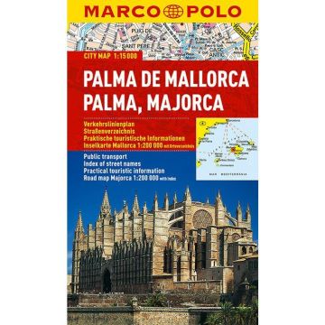 Stadtplan Palma de Mallorca 1:15 000 / Marco Polo City Map