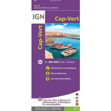 Carte routière Cap Vert 1:250 000 / IGN