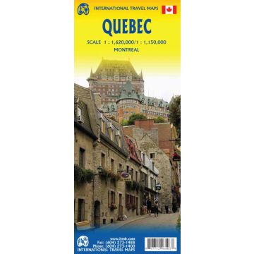 Carte routière Quebec 1:1 150 000 / 1:1 620 000 / ITMB