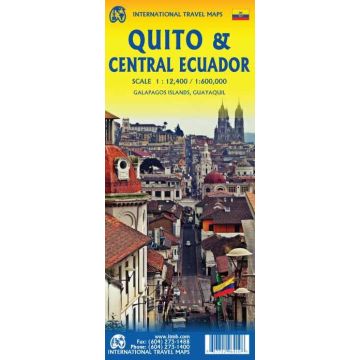 Plan de ville Quito 1:12 500 / Carte routière Ecuador Central 1:660 000 / ITMB