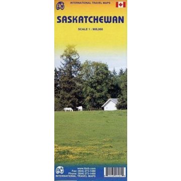 Strassenkarte Saskatchewan 1:900 000 / ITMB
